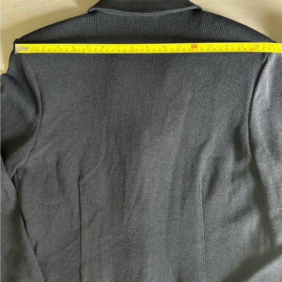 St. John Evening Suit Jacket w Diamond-like cluster buttons Black Size 10 Wool - Picture 10 of 11